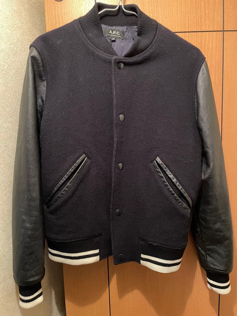 A.P.C. スタジャン ネイビーXS