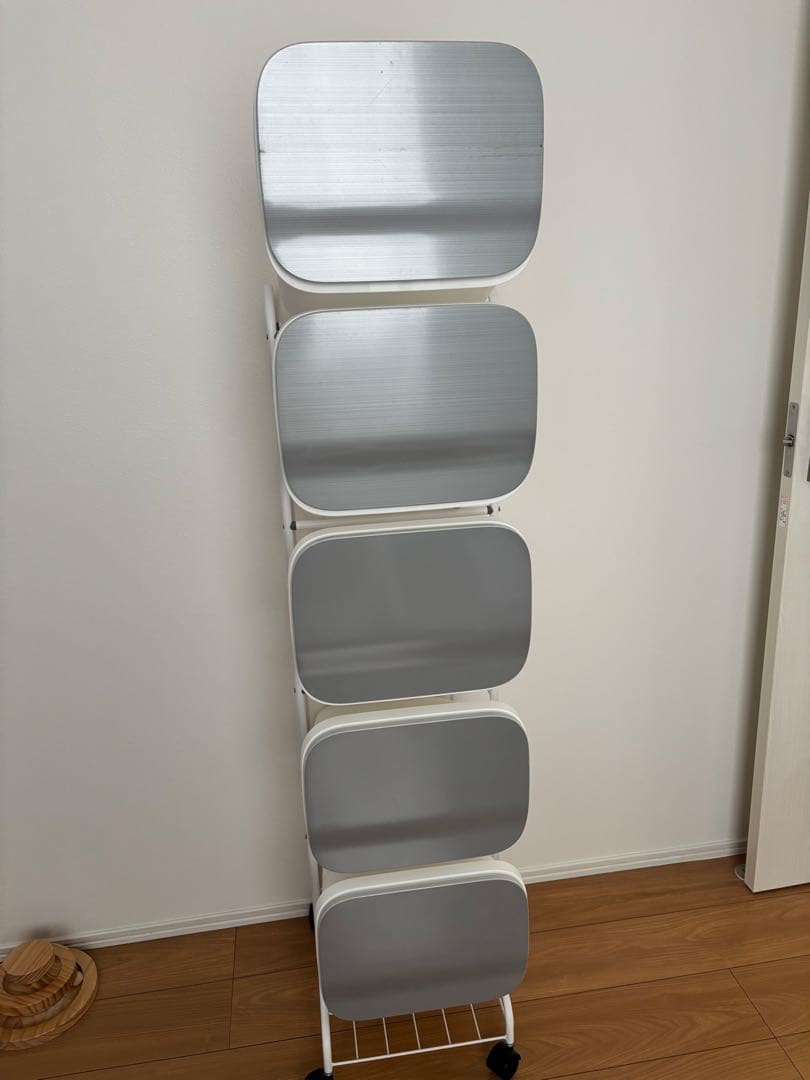 リス 分別 ゴミ箱 スタンドダストボックス5段 メタル 95L (19L×5)