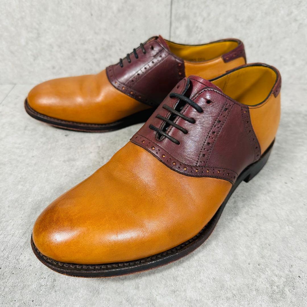 美品 REGAL リーガル サドルシューズ ドレスシューズ レザー 25.5cm