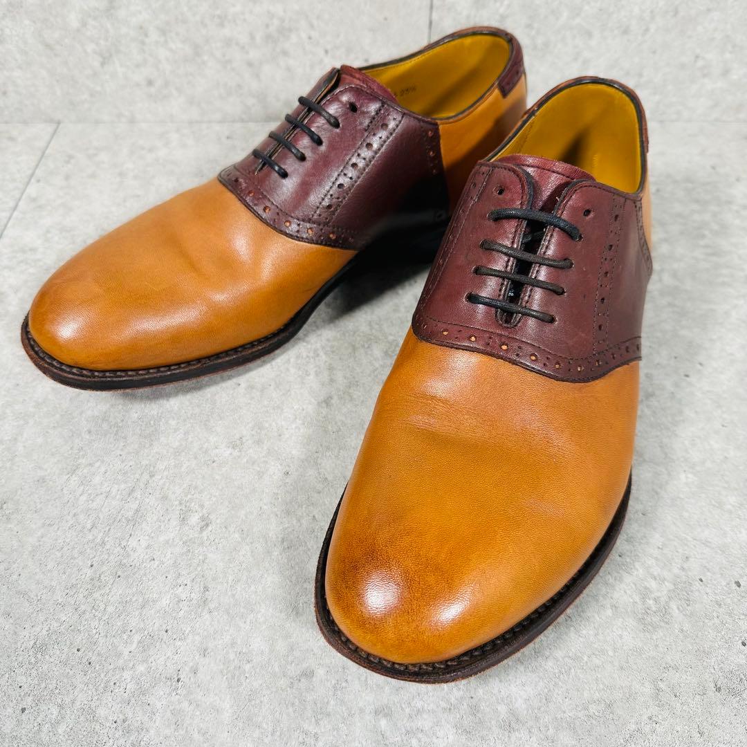 美品 REGAL リーガル サドルシューズ ドレスシューズ レザー 25.5cm