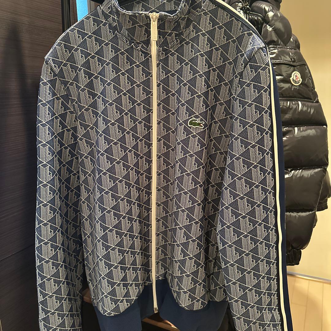 LACOSTE モノグラムジャカードトラックジャケット xs