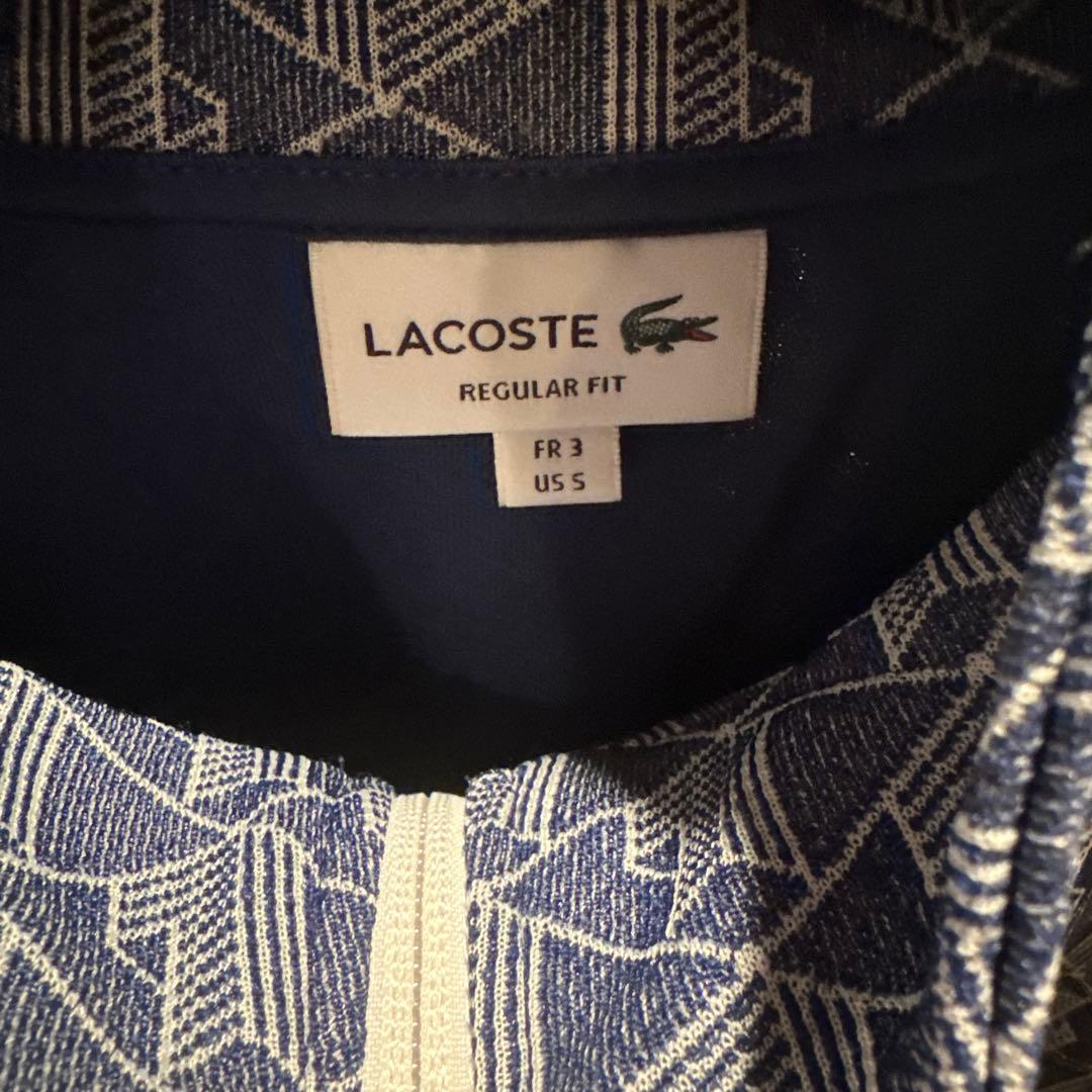 LACOSTE モノグラムジャカードトラックジャケット xs
