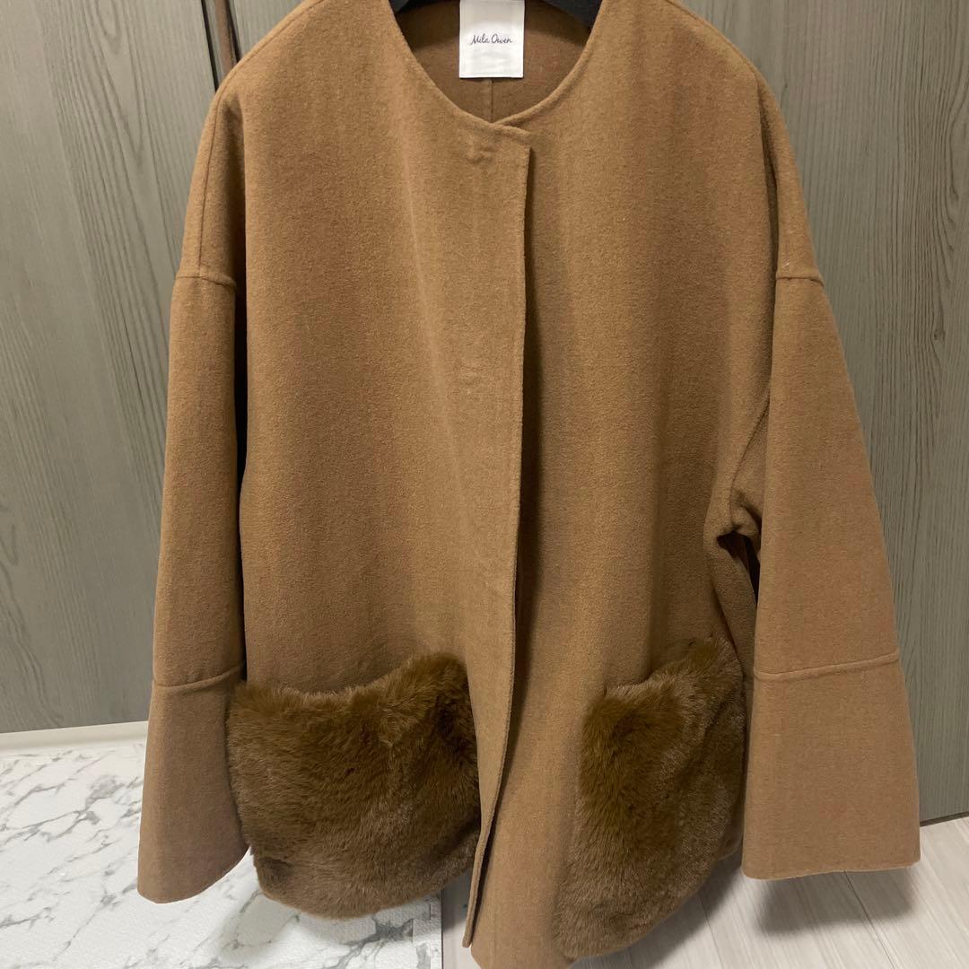 ミラオーウェン　Mila Owen 完売　2wayファー　ポケットリバーコート