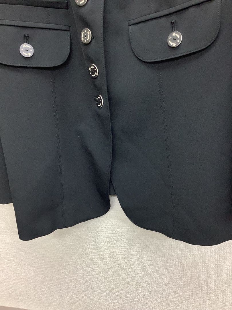 【美品‼︎】Rossa ロッサ 着脱可レース襟 テーラードジャケット L ブラック