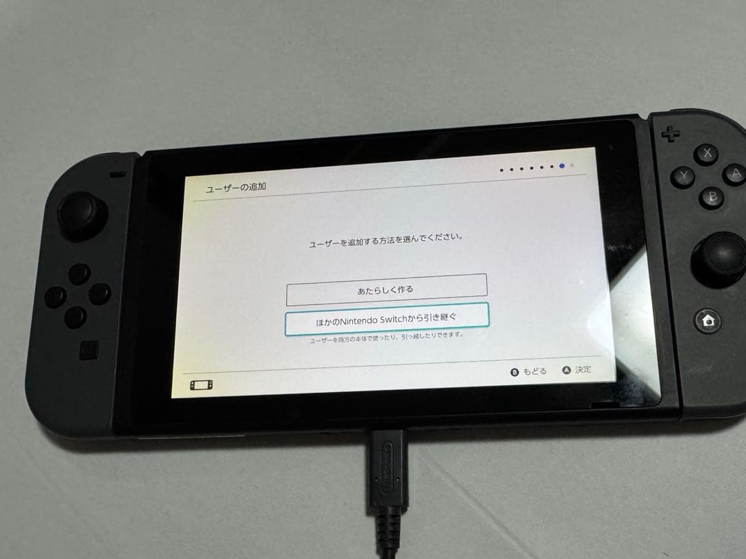 (ジャンク)Nintendo Switch 本体 グレー アダプタ・スタンド付属