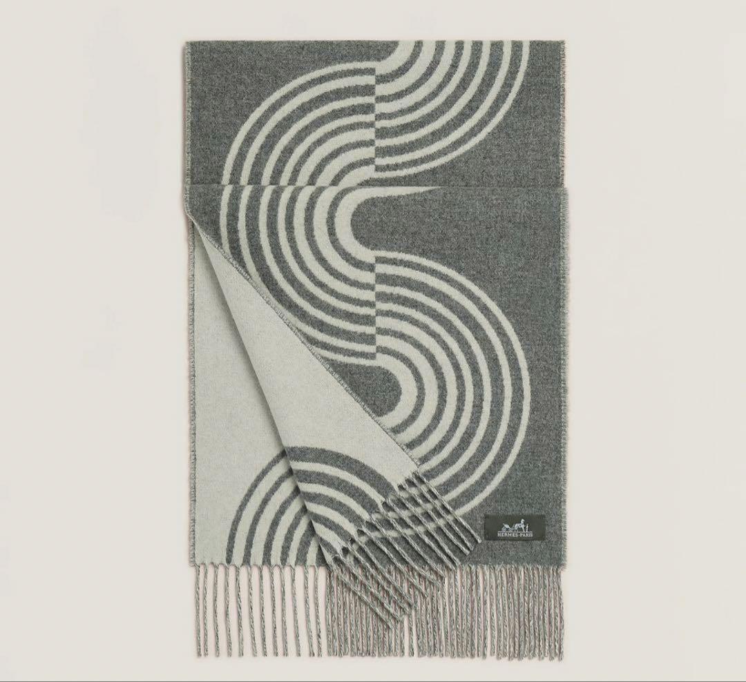 エルメス カシミヤマフラー　カザック・ヴァーグ