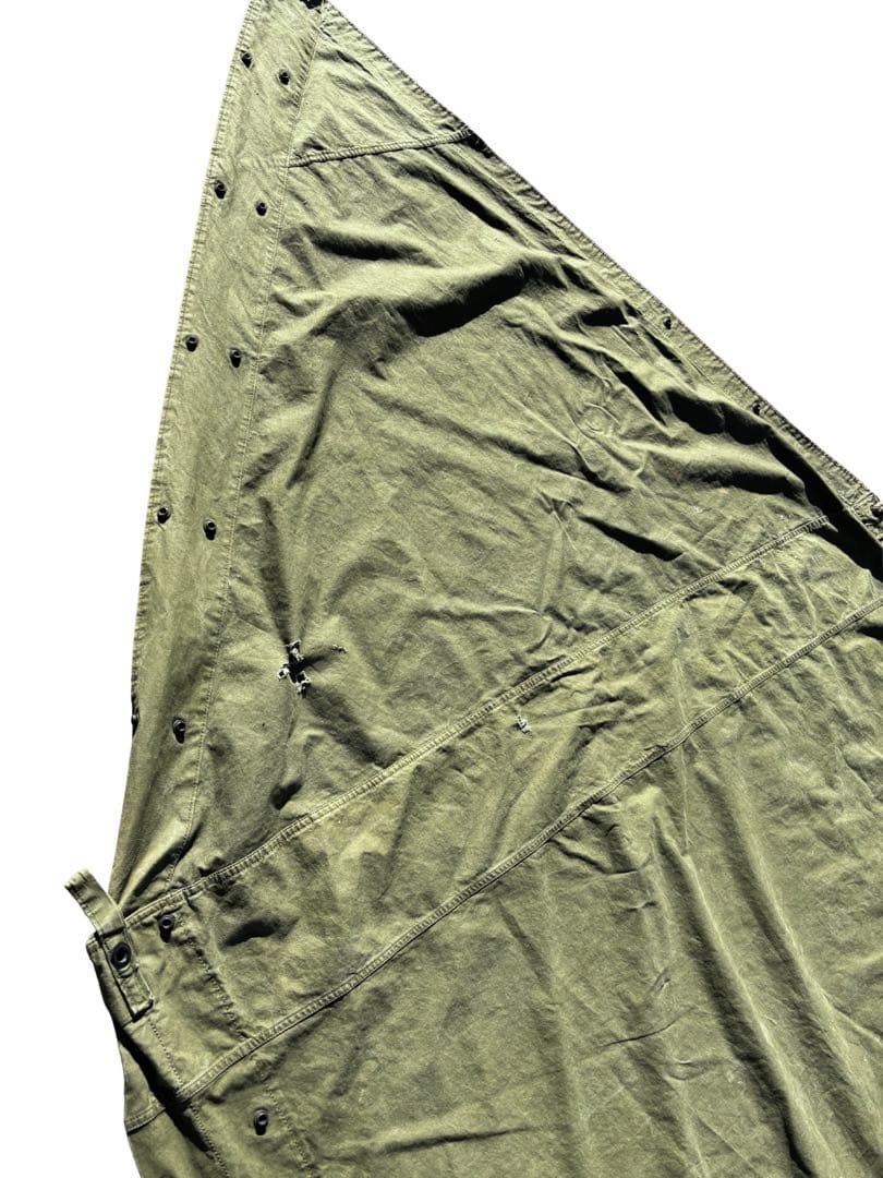 希少 62〜64年 USARMY US パップテント 軍幕 生地 アメリカ軍
