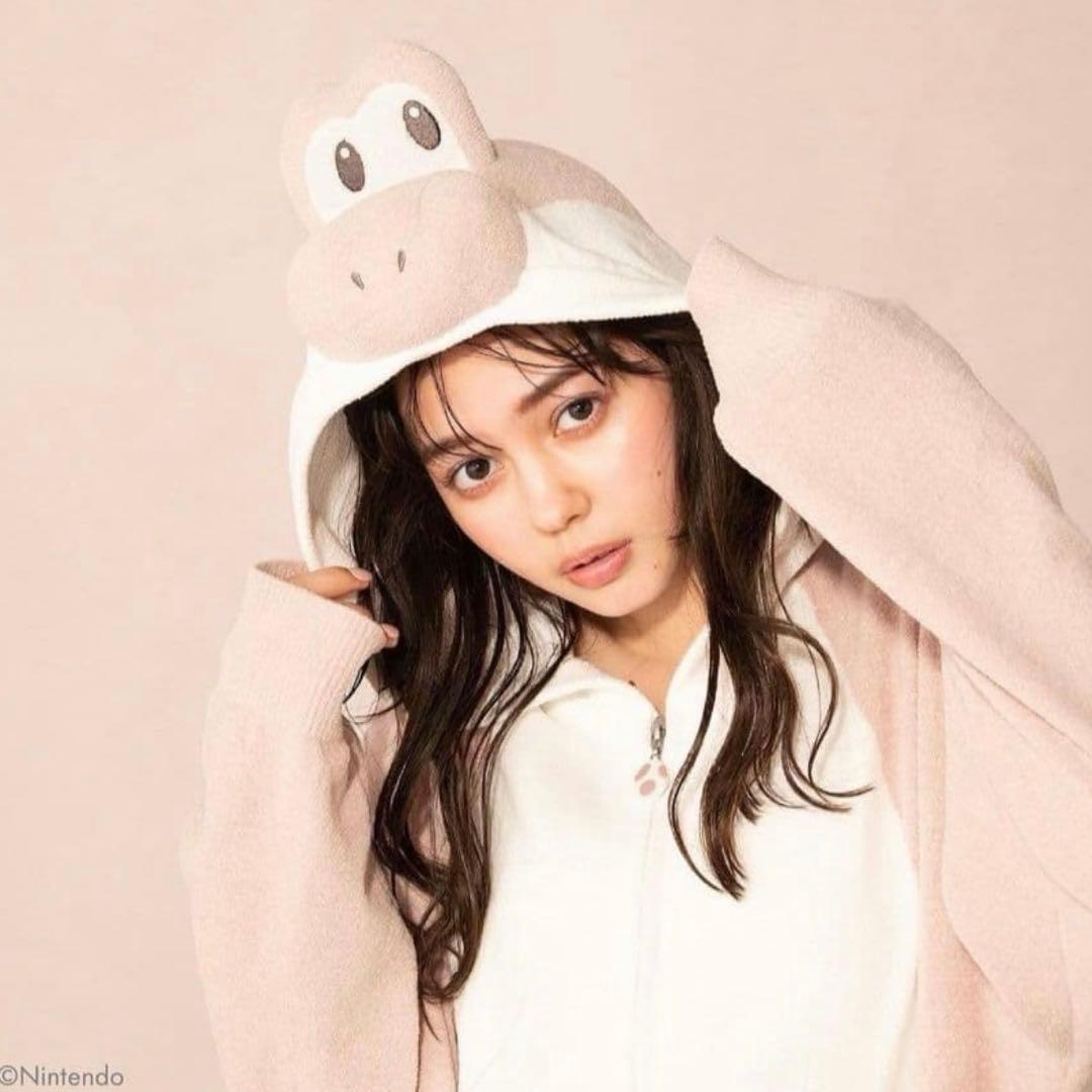 新品タグ付き　 ジェラートピケ × スーパーマリオ（ヨッシー）パーカー　ピンク