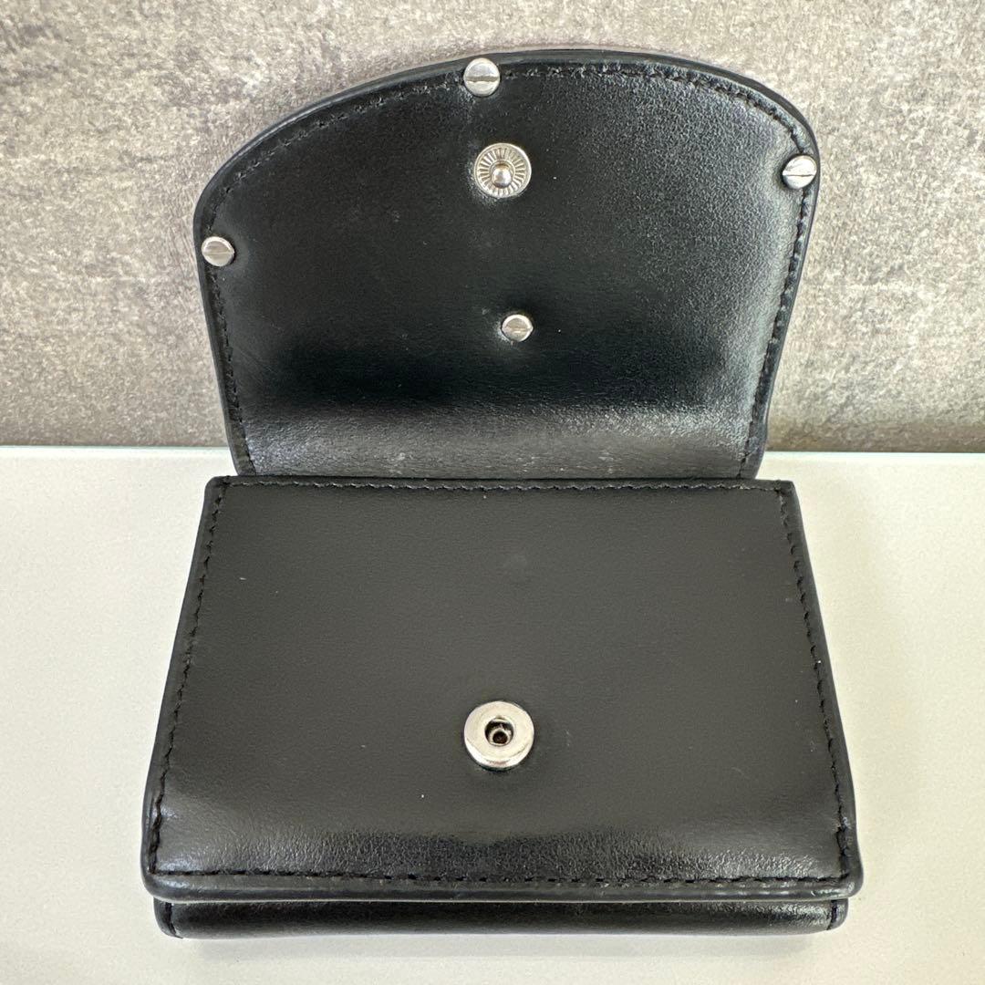 DIESELブラックレザー 三つ折り財布