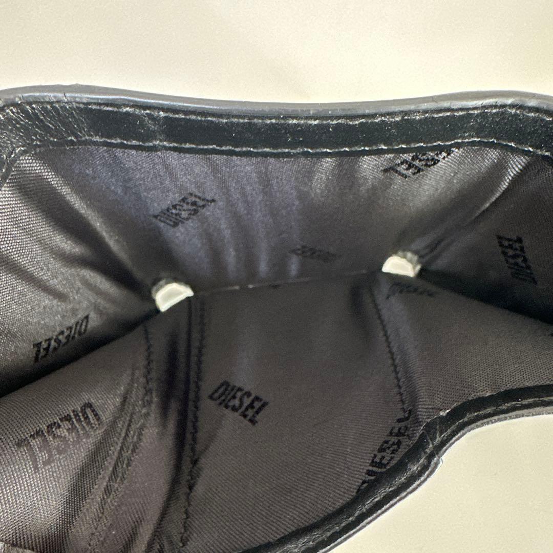 DIESELブラックレザー 三つ折り財布