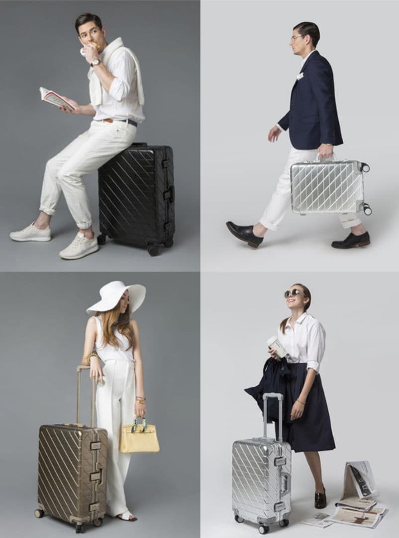 Macadamia プレミアム アルミスーツケース 【機内持ち込み】 ブラック