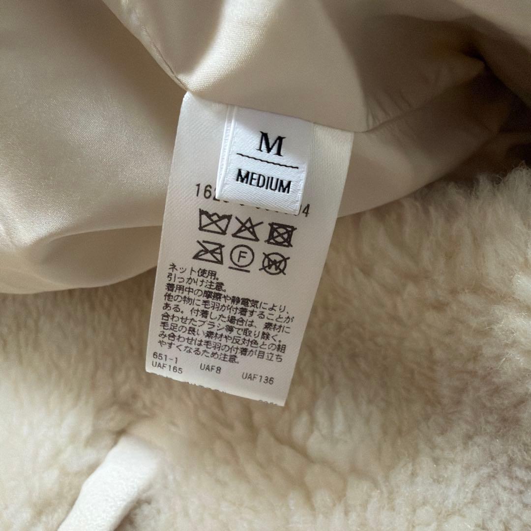 ビューティアンドユース ボア スタンドカラー ジップブルゾン　Ｍ　最終値下げ