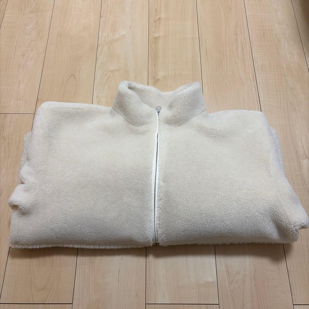 ビューティアンドユース ボア スタンドカラー ジップブルゾン　Ｍ　最終値下げ