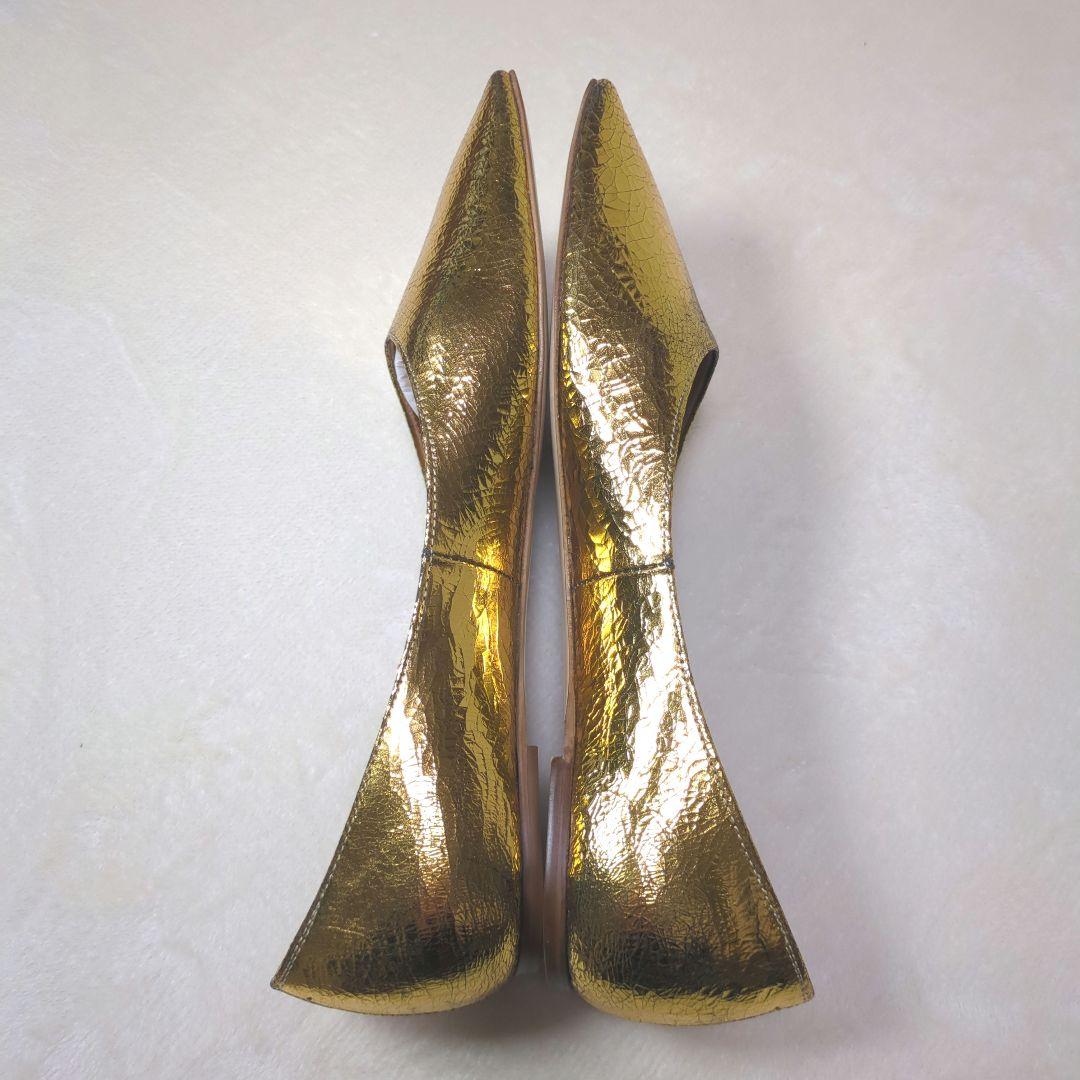 PIPPICHIC✨【美品】スクエアトゥ フラットシューズ　パンプス　23.5