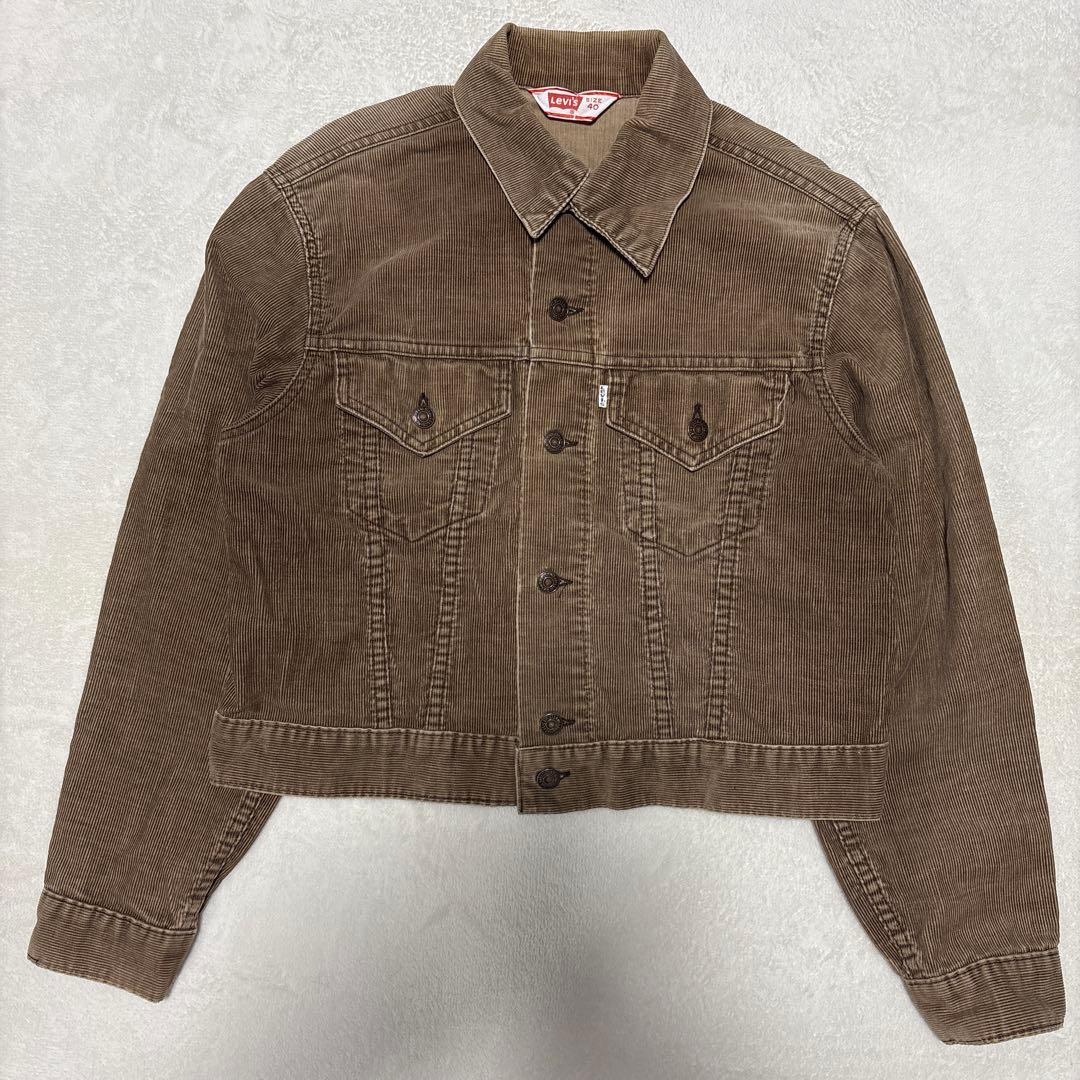 リーバイス　70s アメリカ製　コーデュロイジャケット　ブラウン