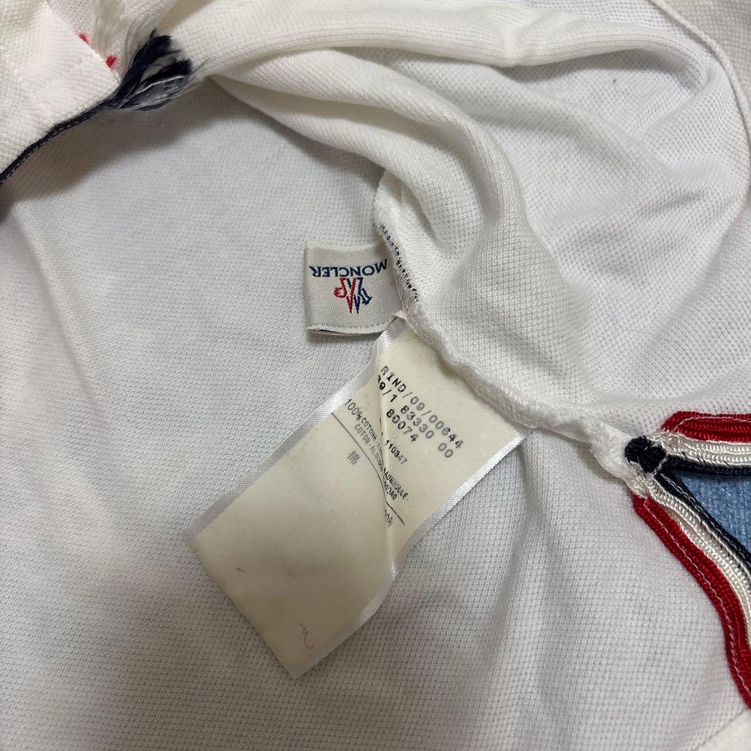 MONCLER長袖ポロシャツ トリコロールディテール