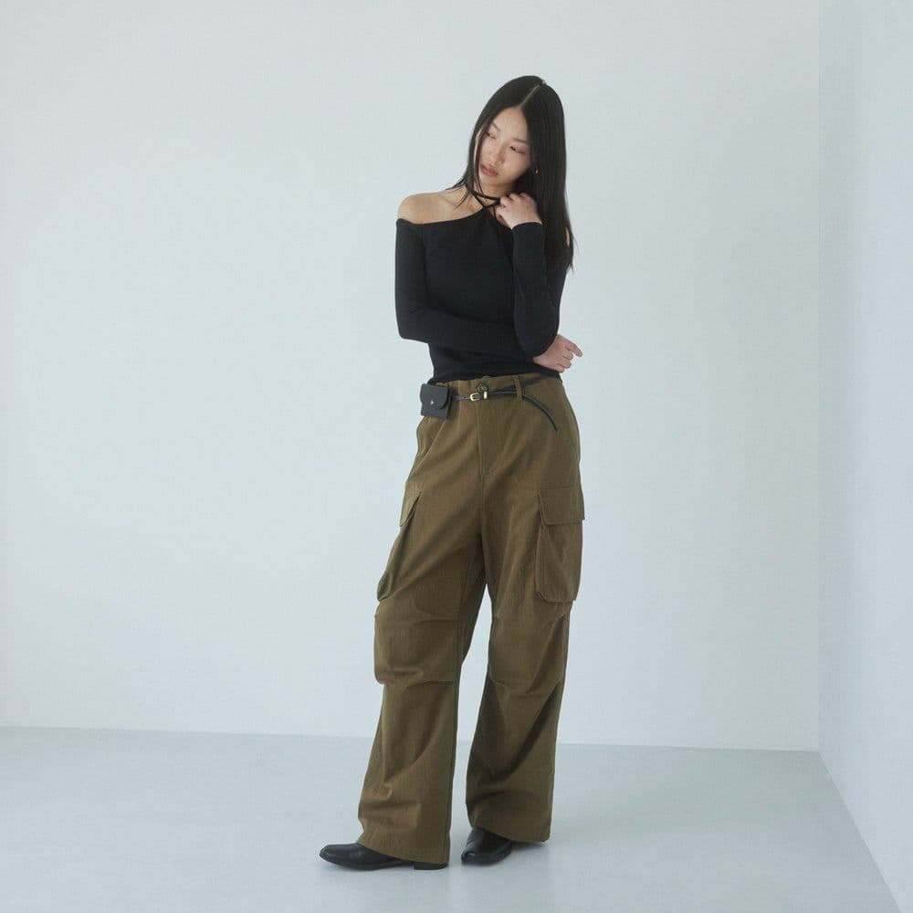 【値下げ】SeaRoomlynn カーゴツイルボリューム パンツ