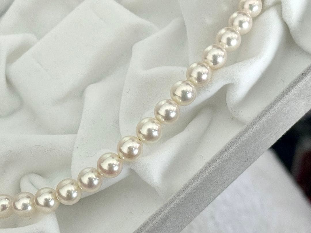 エ*1様 高品質オーロラロゼアコヤパールネックレス7-7.5mm約43cm鑑別書