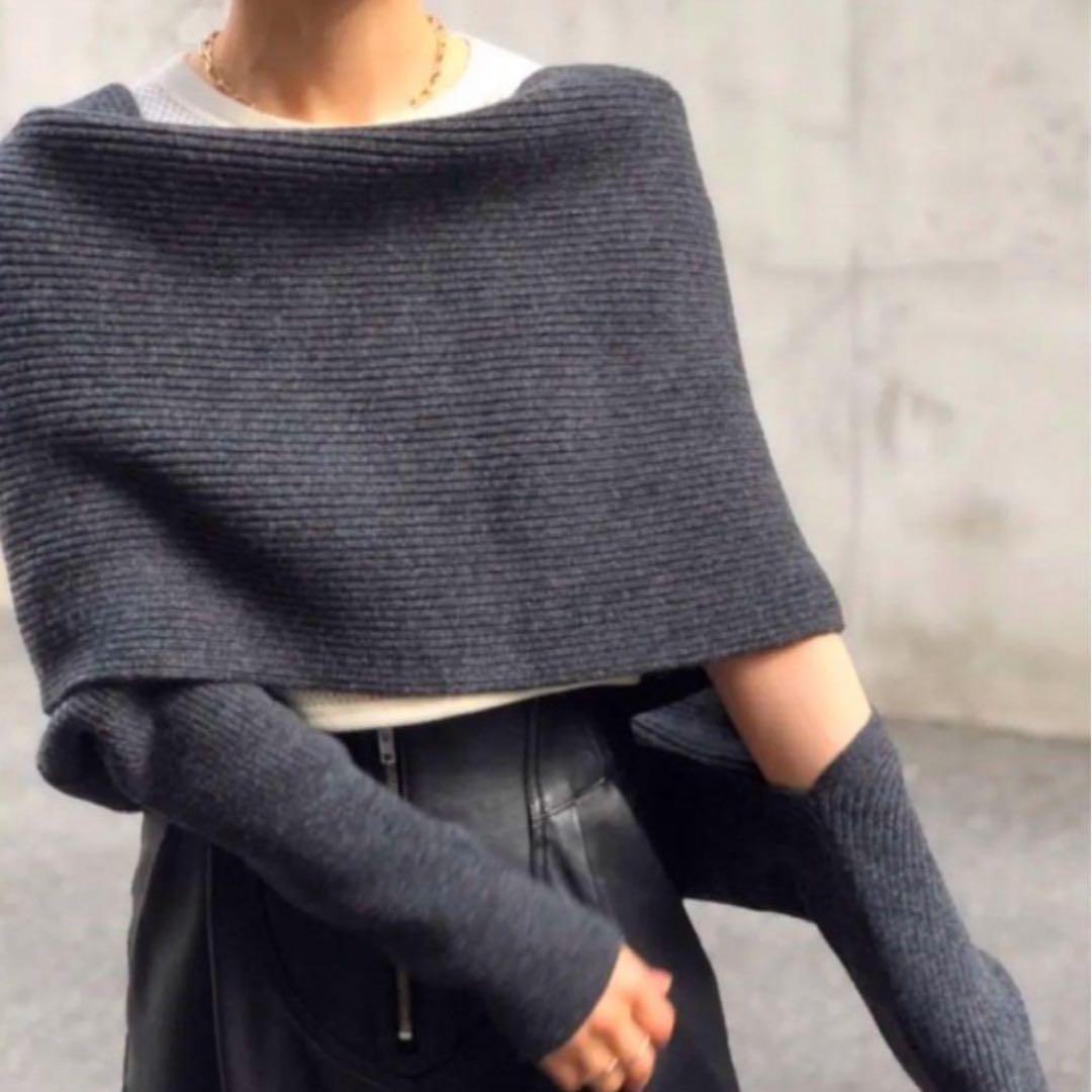 fumika uchida フミカウチダ フードニットマフラー グローブストール