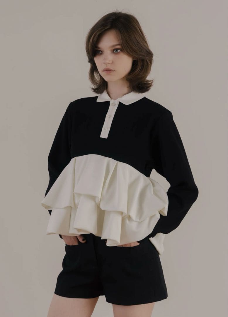 【THE TOÉ】Hydra Peplum Tops タグ付き