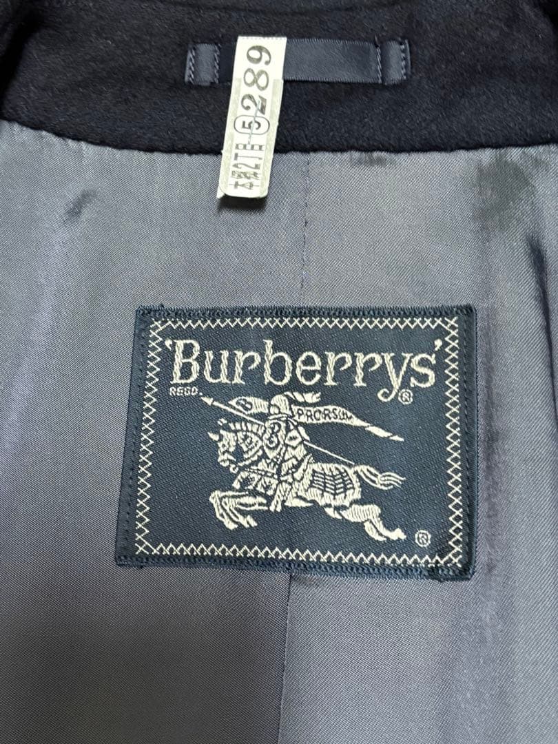 BURBERRYS ネイビー ロングコート ウール・カシミア