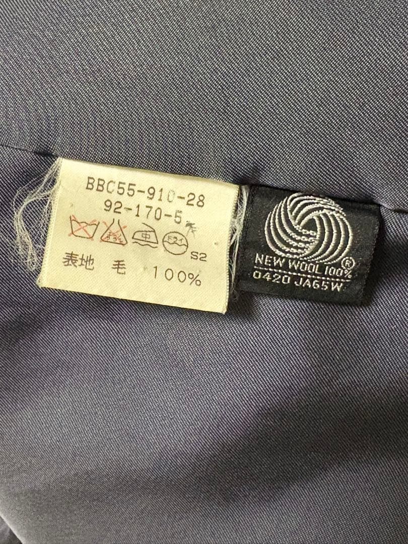 BURBERRYS ネイビー ロングコート ウール・カシミア