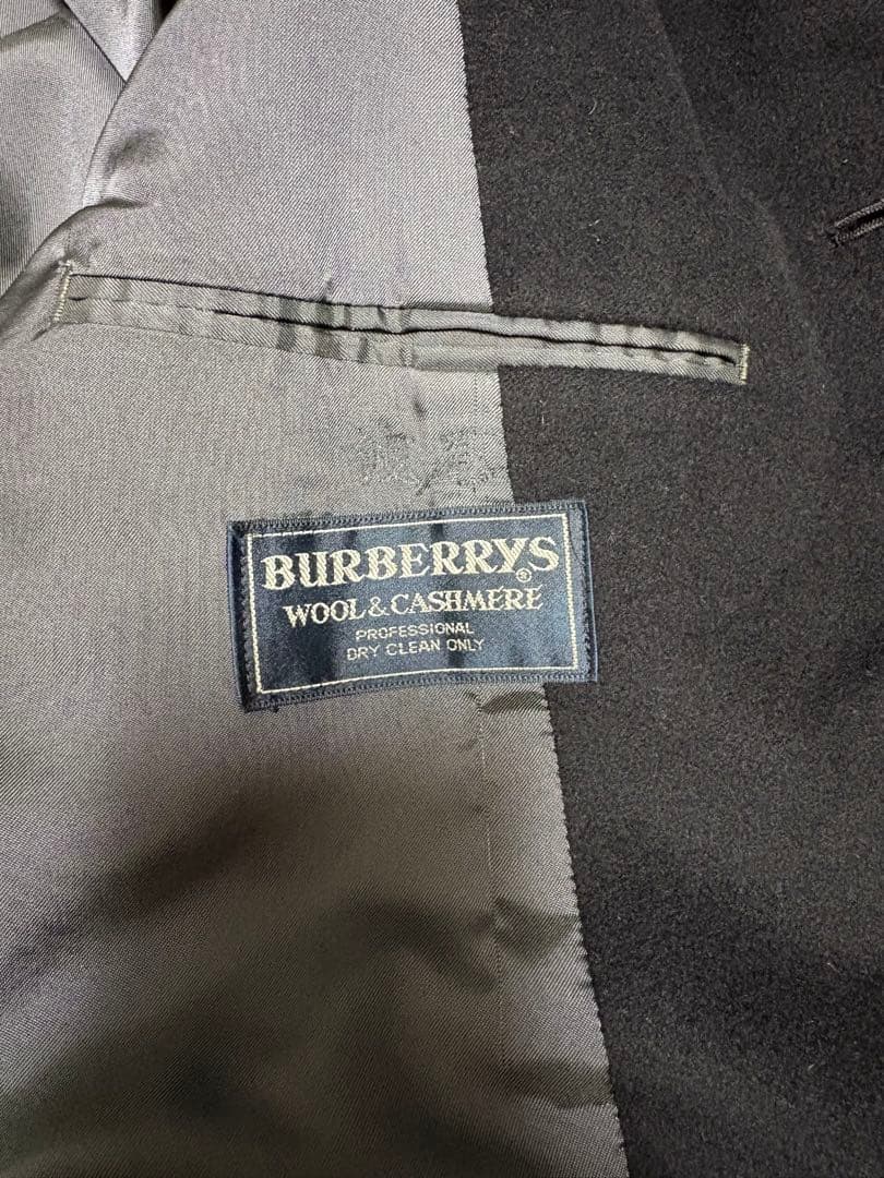 BURBERRYS ネイビー ロングコート ウール・カシミア