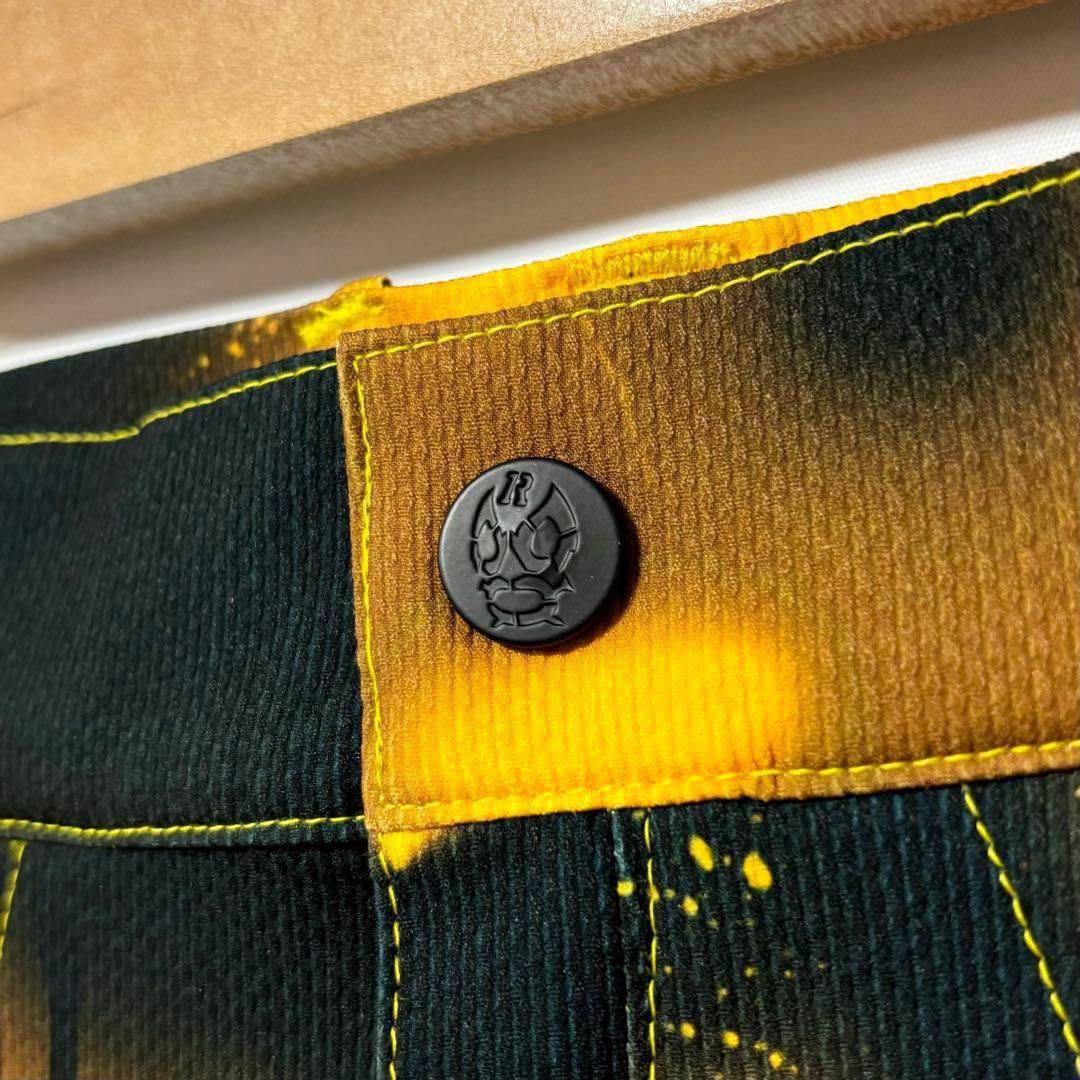 新品 ラッセルノ ゴルフ ロゴ ストレッチ ショーツ スプレー オレンジ M 4