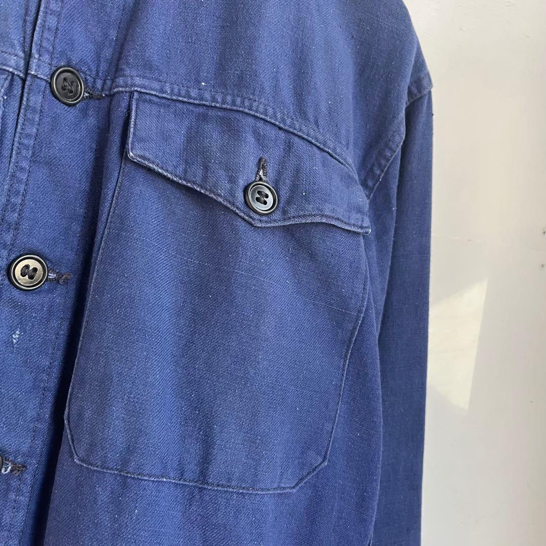 50s フレンチ ワークジャケット 短丈 サイクリスト ユーロ ヴィンテージ