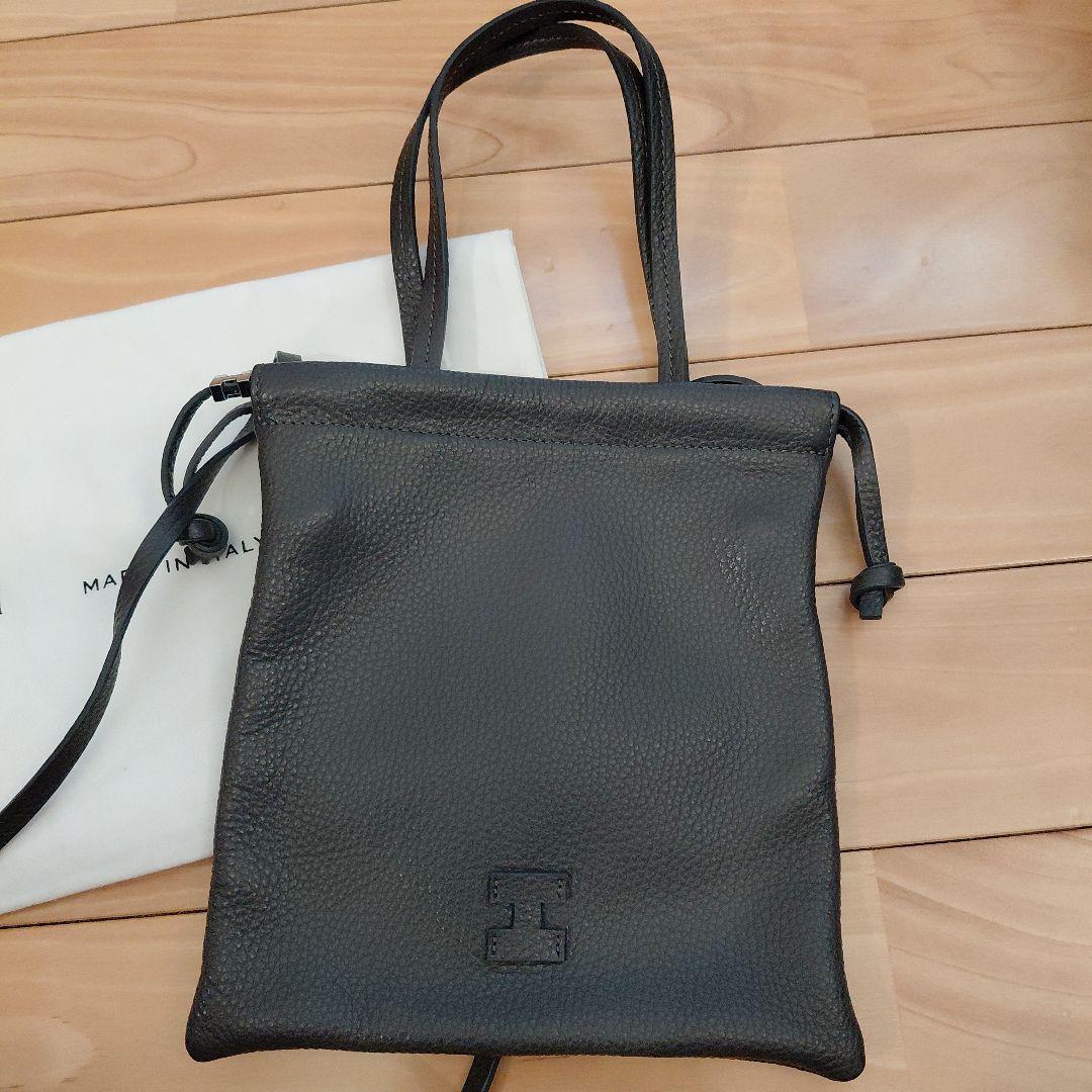 IACUCCI グラネッロ【新品】ダークグレー レザー ショルダーバッグ