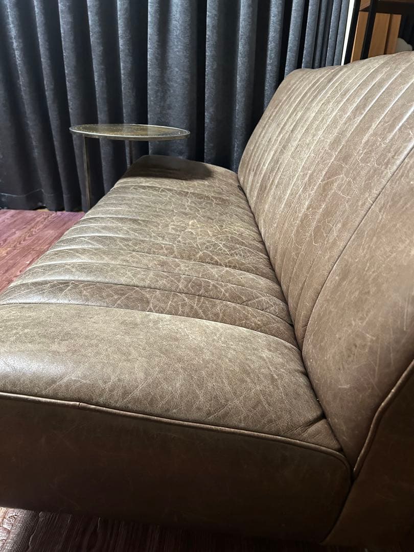 【4/19迄限定】クラッシュゲート　オイルレザー　マックIII ソファ