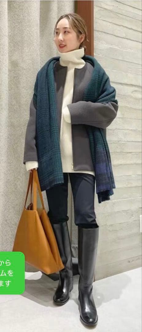 【新品】NOBLE ショートコート　MTRカラーレスジップ　グレーサイズ36