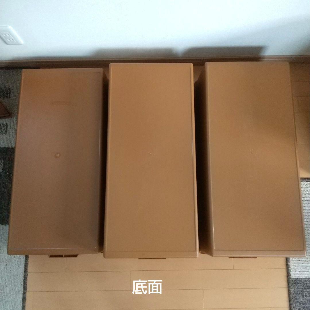 タッパーウェア ロングスーパーケース 大型衣装ケース３個セット(深型2 薄型1)