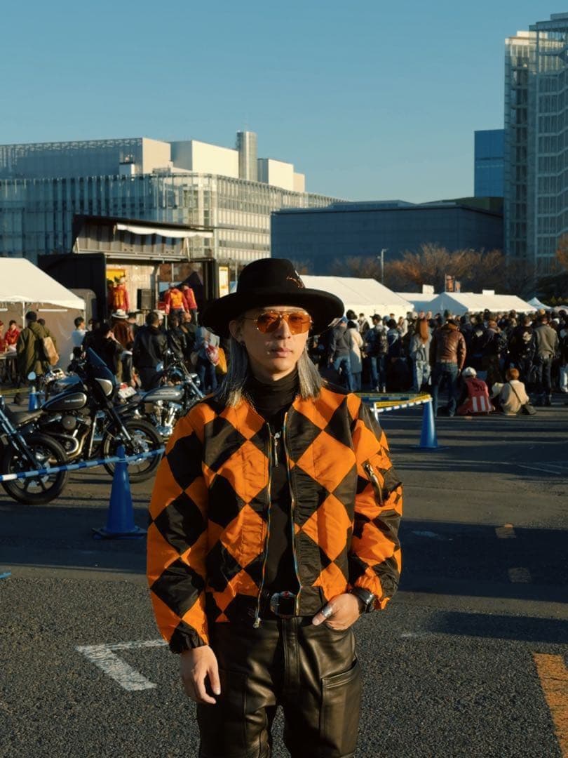 Lサイズ　ダイヤ柄50's復刻USAF G1ラインクルーマンジャケット