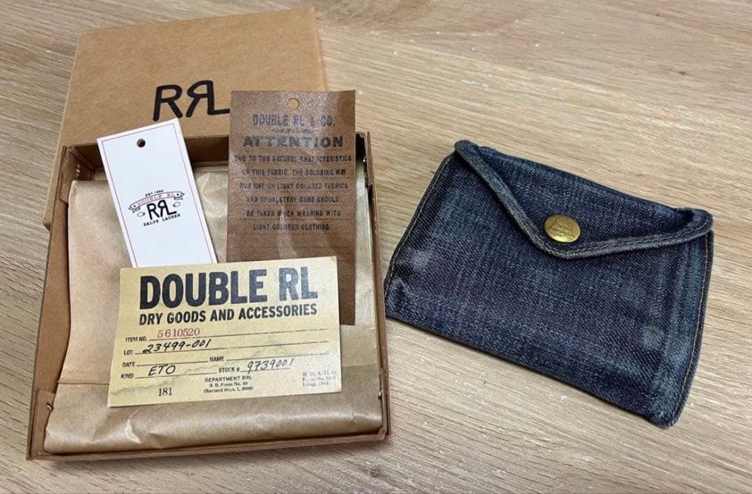 RRL インディゴ デニム ビルフォールド ウォレット RalphLauren