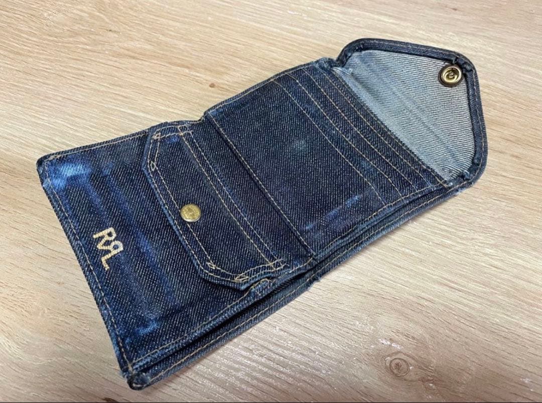 RRL インディゴ デニム ビルフォールド ウォレット RalphLauren