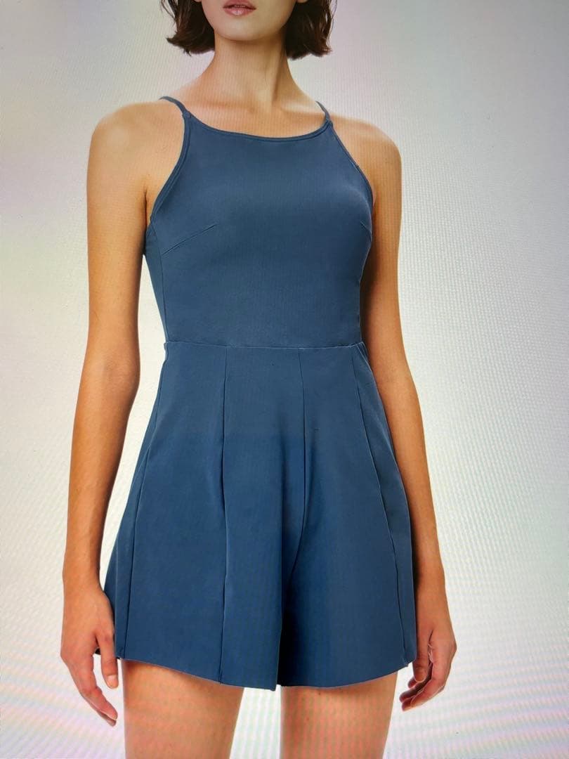 水着　黒　speedo ステイフィットエコオールインワン　L