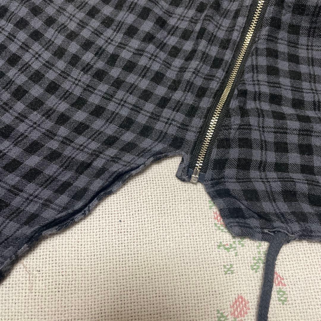 小物 MASU 23SS PLAID HOOD SCARF(GRAY)