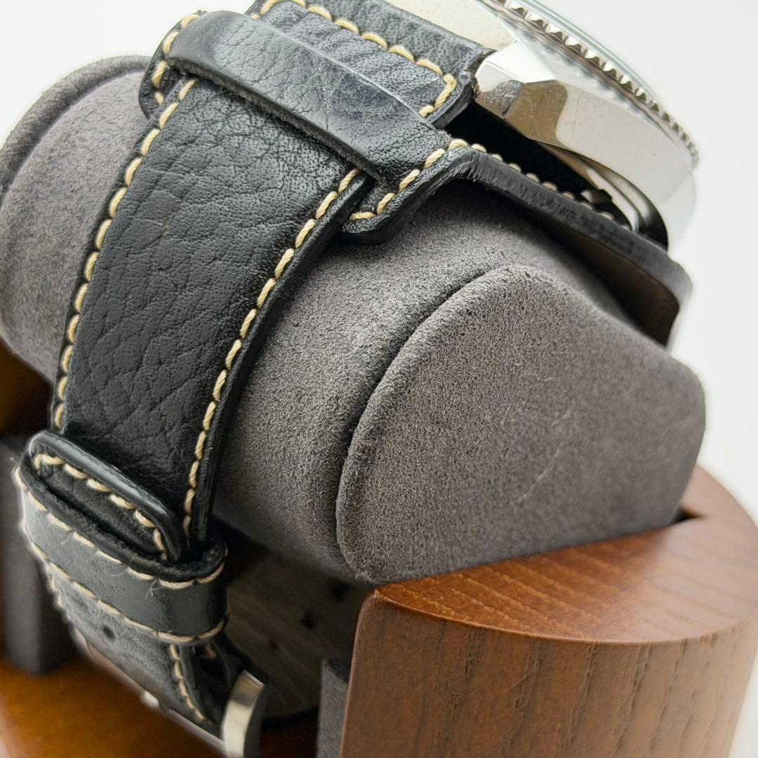 【希少】ゾディアック　ZO2216 シードラゴン　クォーツ　ブラック　クロノ