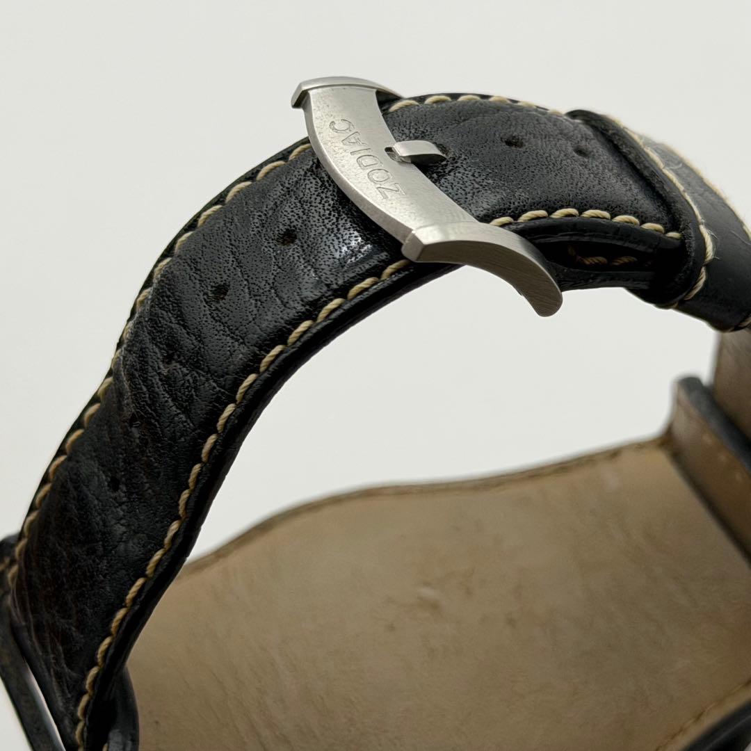 【希少】ゾディアック　ZO2216 シードラゴン　クォーツ　ブラック　クロノ