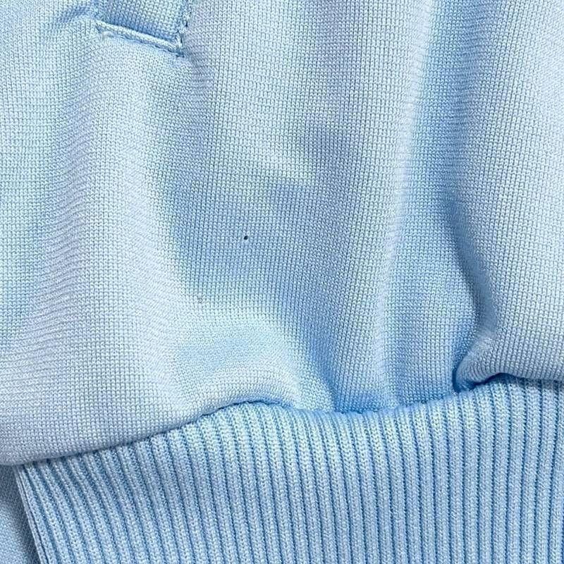 9509_2 adidas ヴィンテージトラックジャケット デサント 水色 L