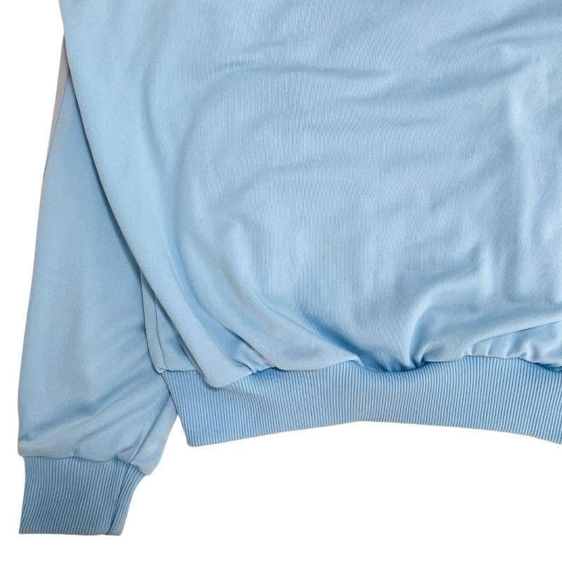 9509_2 adidas ヴィンテージトラックジャケット デサント 水色 L