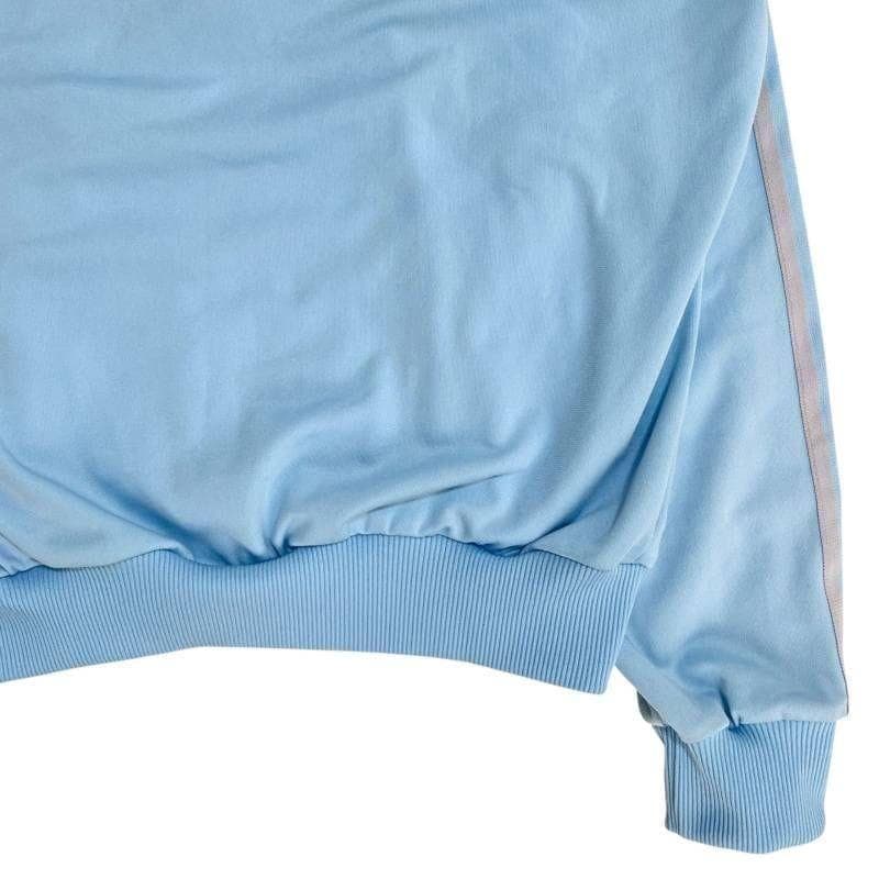 9509_2 adidas ヴィンテージトラックジャケット デサント 水色 L