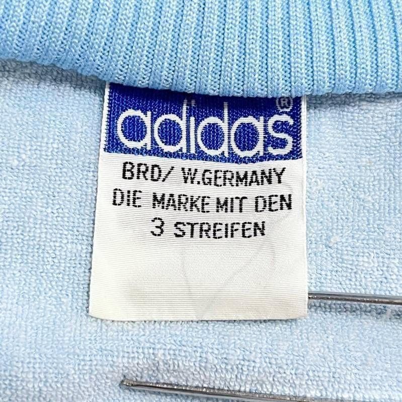 9509_2 adidas ヴィンテージトラックジャケット デサント 水色 L