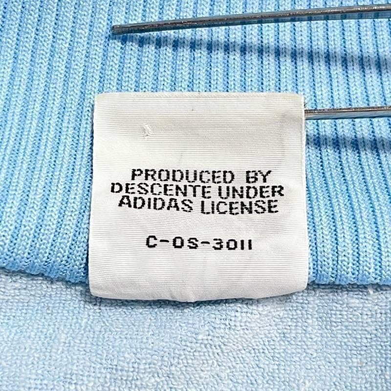 9509_2 adidas ヴィンテージトラックジャケット デサント 水色 L