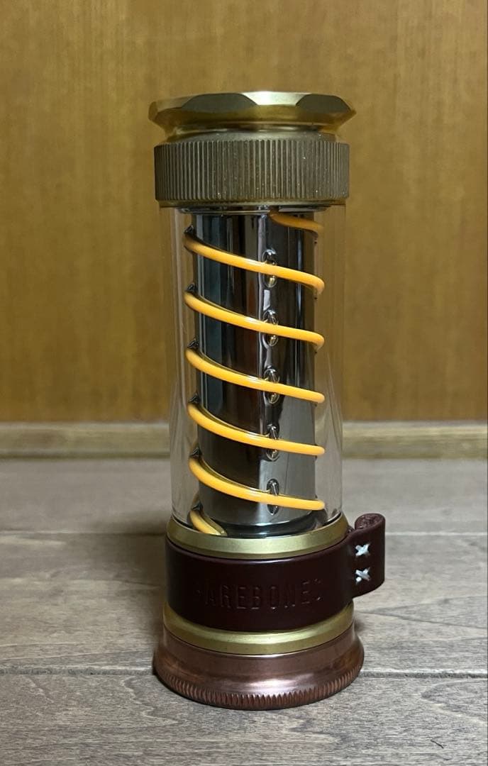 ベアボーンズ リビング　エジソン ライトスティック　真鍮シェード付き　②