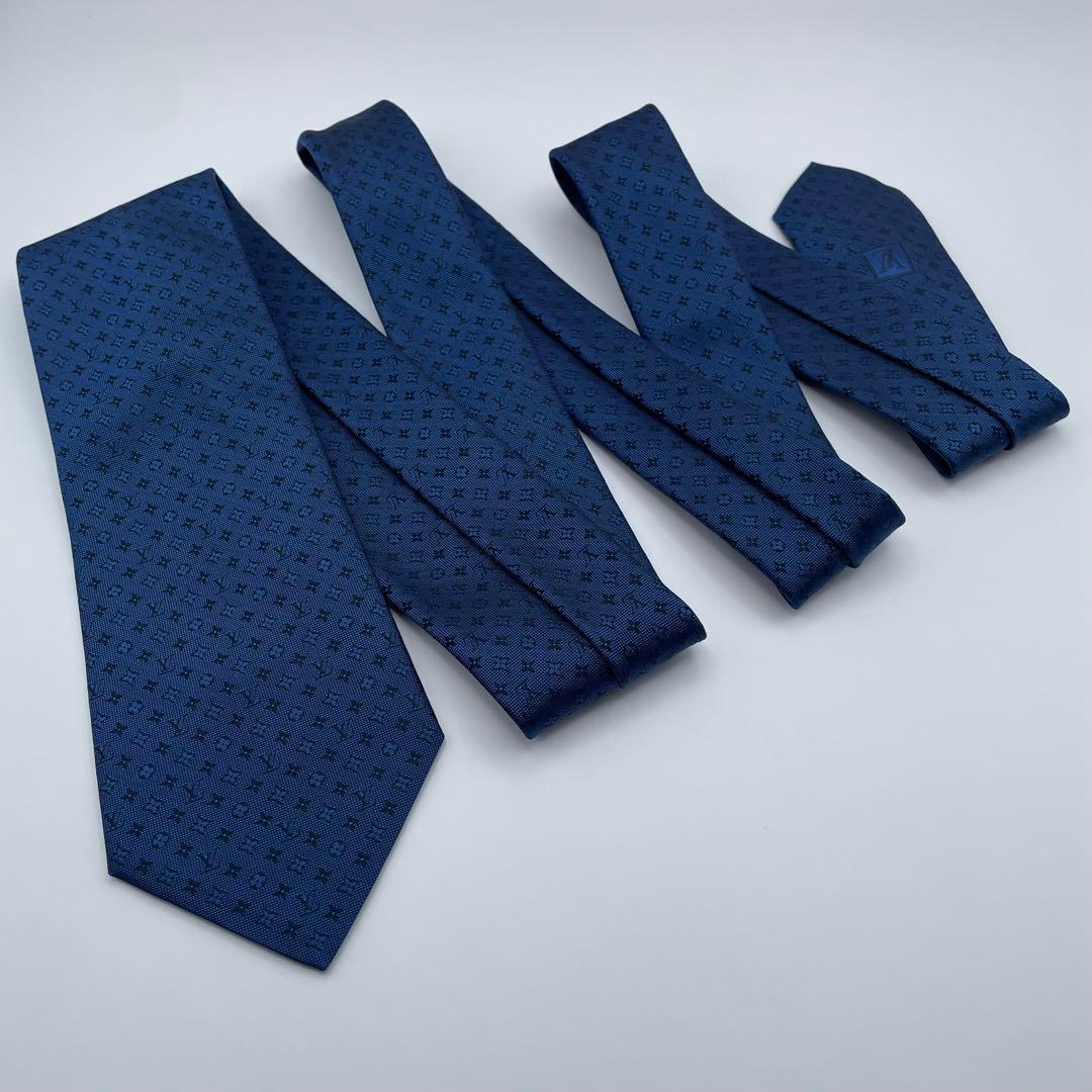 ✨未使用級✨LOUIS VUITTON ネクタイ モノグラム LVロゴ 冠婚葬祭