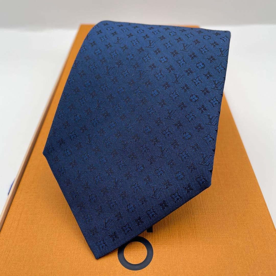✨未使用級✨LOUIS VUITTON ネクタイ モノグラム LVロゴ 冠婚葬祭