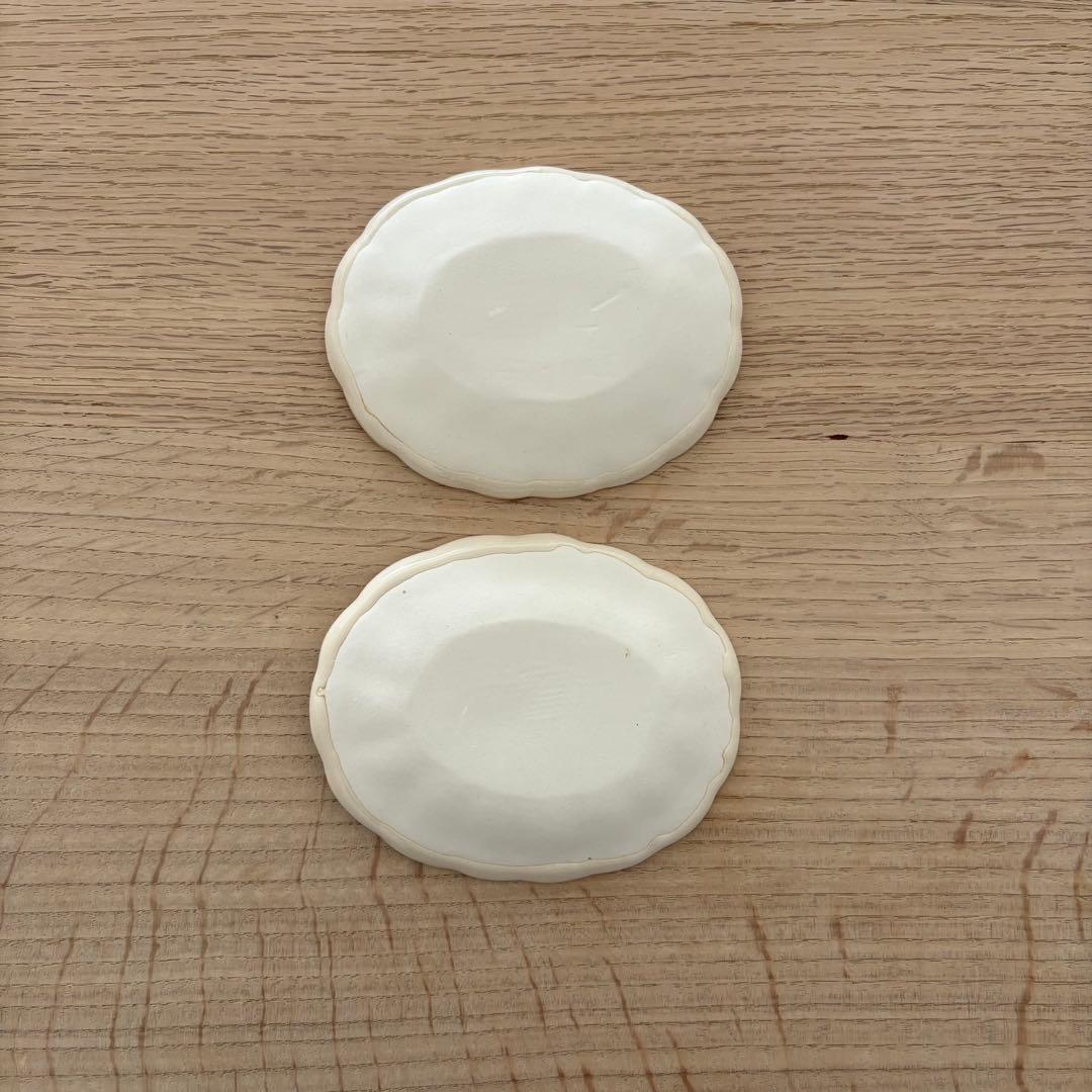 角田淳さん　オーバル花皿　中・小・ミニ　各2枚セット
