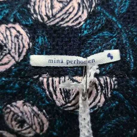 ミナペルホネン usagi cushion ウサギクッション rosy navy